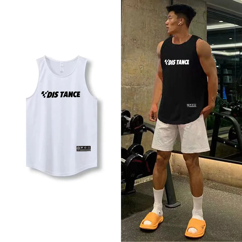 夏季美式投篮服无袖背心T恤篮球健身跑步运动服训练服新款男速干