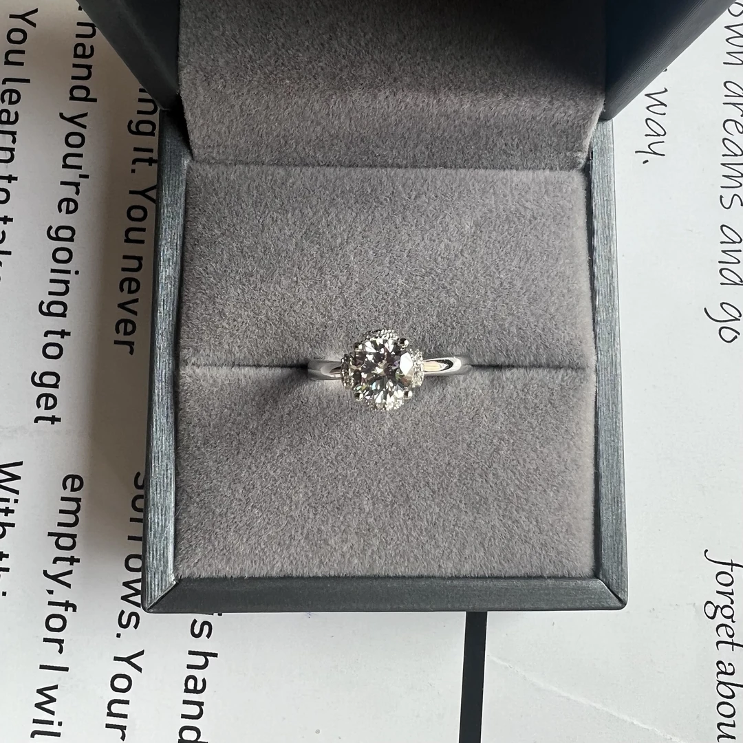南非钻九号矿戒指1.2ct【美不将就】流光溢彩戒指LB285