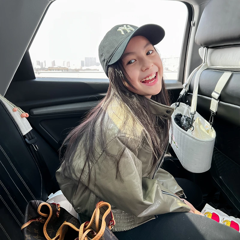 女童皮衣加棉立领儿童外套2023新款夹克中大童棉服上衣时尚百搭