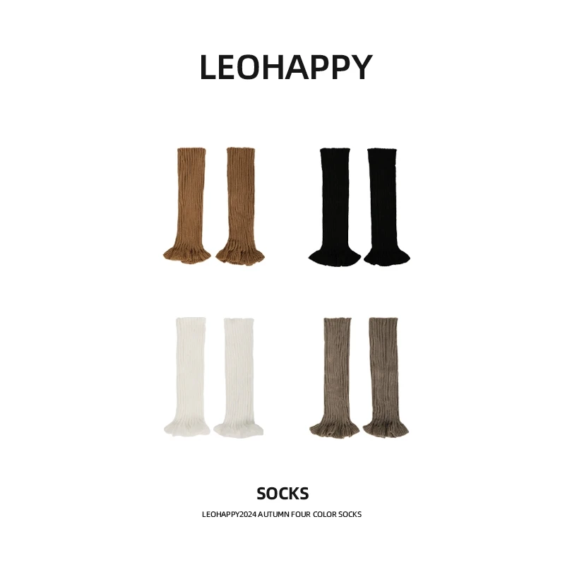 韩版修身插肩袖圆领针织外穿袜