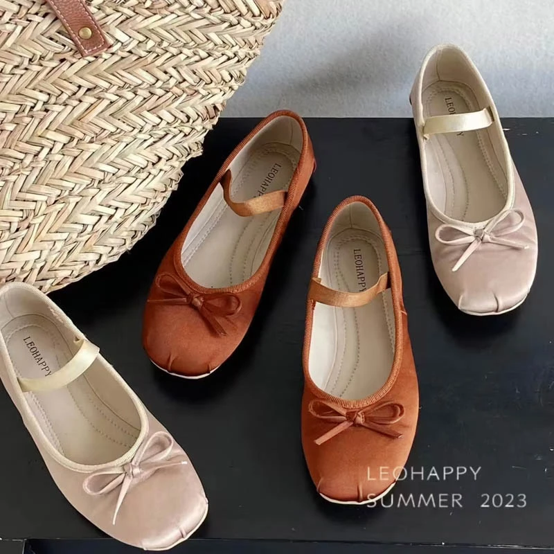 LEOHAPPY儿童时尚芭蕾舞鞋子女夏季新款浅口平底芭蕾舞中大童公主