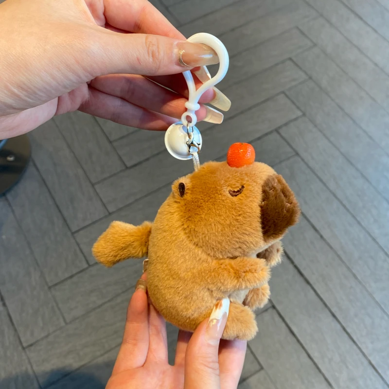 会摇尾巴的卡皮巴拉拉可拉绳线钥匙扣