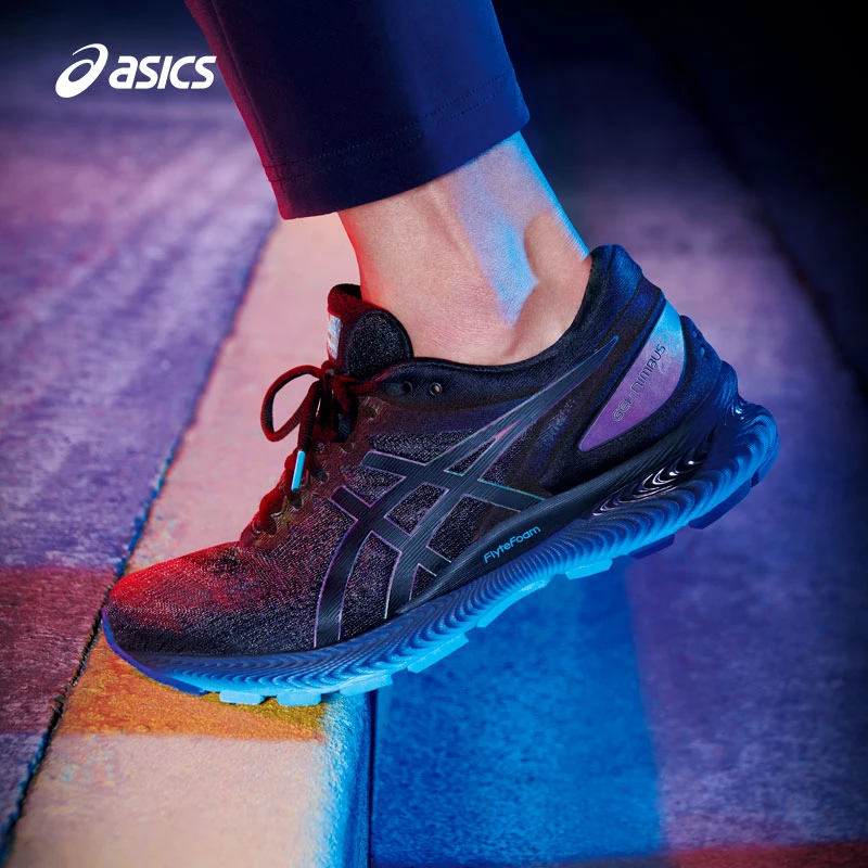 ASICS亚瑟士男子夜跑反光GEL-NIMBUS 22 LITE-SHOW舒适运动鞋训练