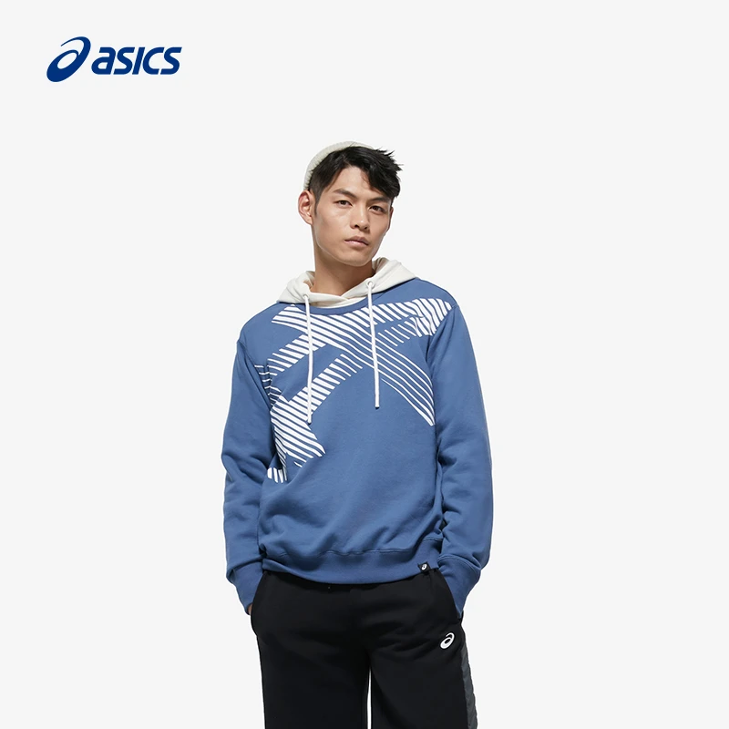 ASICS亚瑟士圆领卫衣男女运动休闲情侣款卫衣外套 2033B361-001