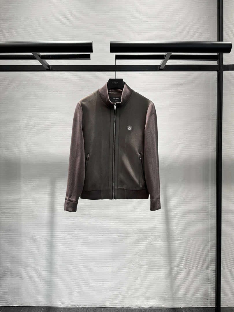 高定男装 秋冬新款24s男士男款休闲男外套运动简约百搭夹克 9007