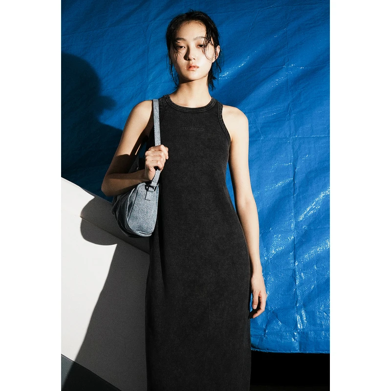 【*】UR女装潮流休闲字母印花无袖连衣裙UWV740095