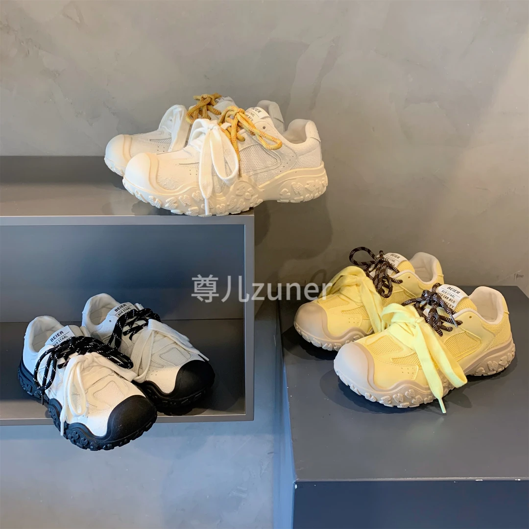 尊儿2024年夏季新款运动网红时尚百搭透气厚底ins韩版潮流女鞋