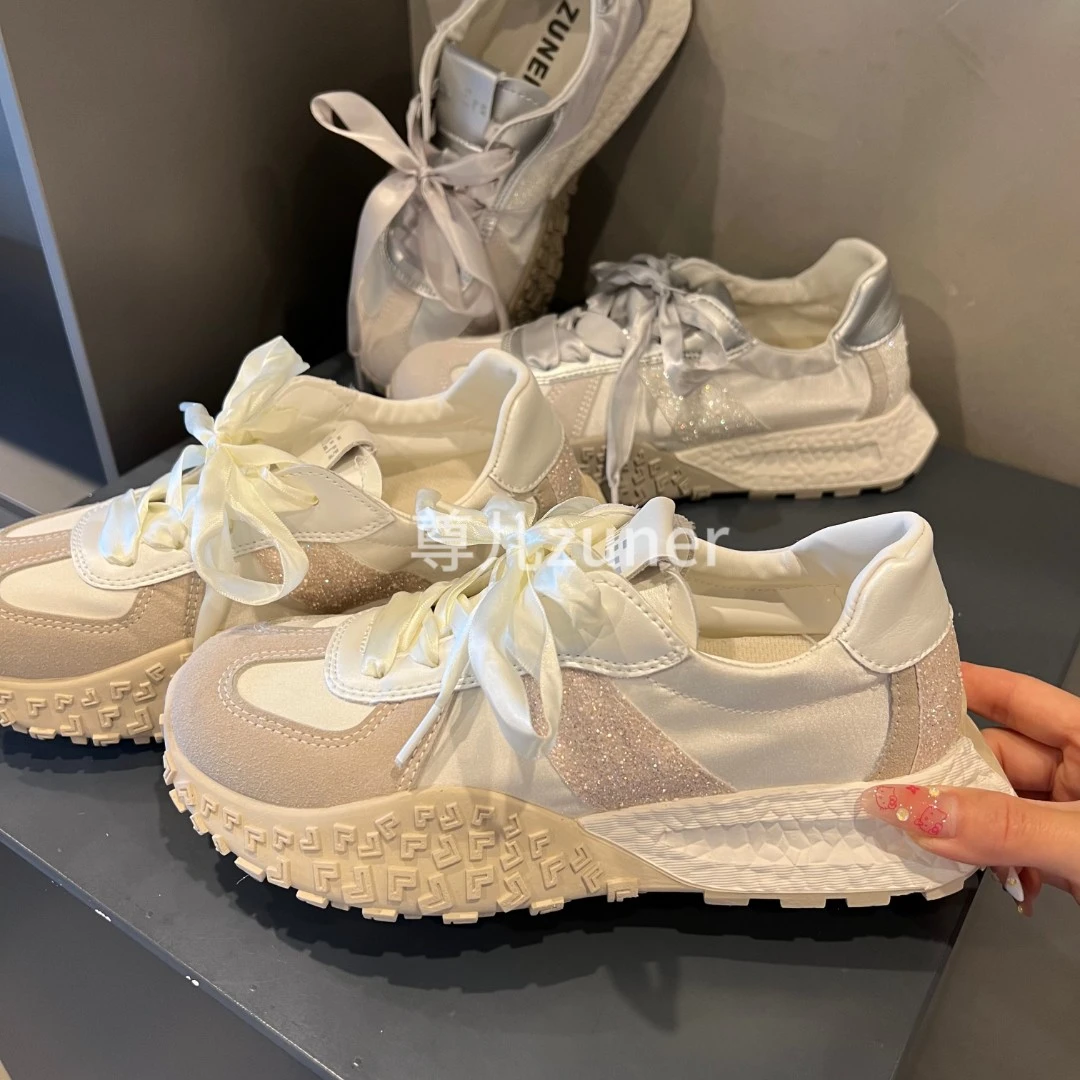 尊儿2024春夏新款网红百搭夏季透气春季厚底ins韩版透气潮鞋女鞋