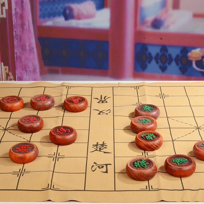 实木中国象棋高档大号成人橡棋全套送礼红花梨送长辈孩子中国风