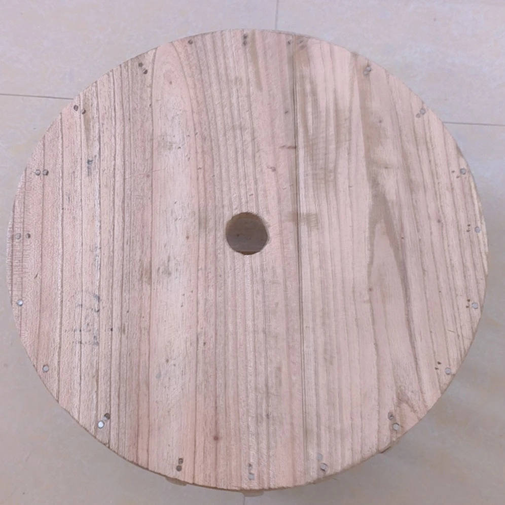 圆形加大40口径花篮模具 实木木质模具