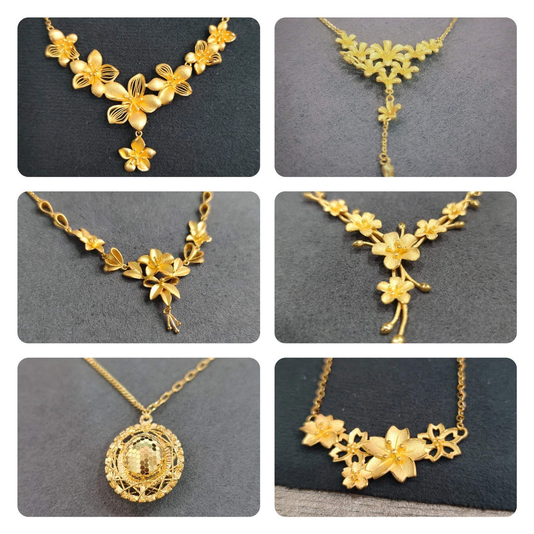 老鼎黄金 足金999套链【婚嫁宴会系列】5G轻奢时尚礼物欧若风