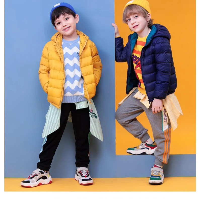【zj】V雅鹿儿童轻薄羽绒服短款男女童中大童小童宝宝童装