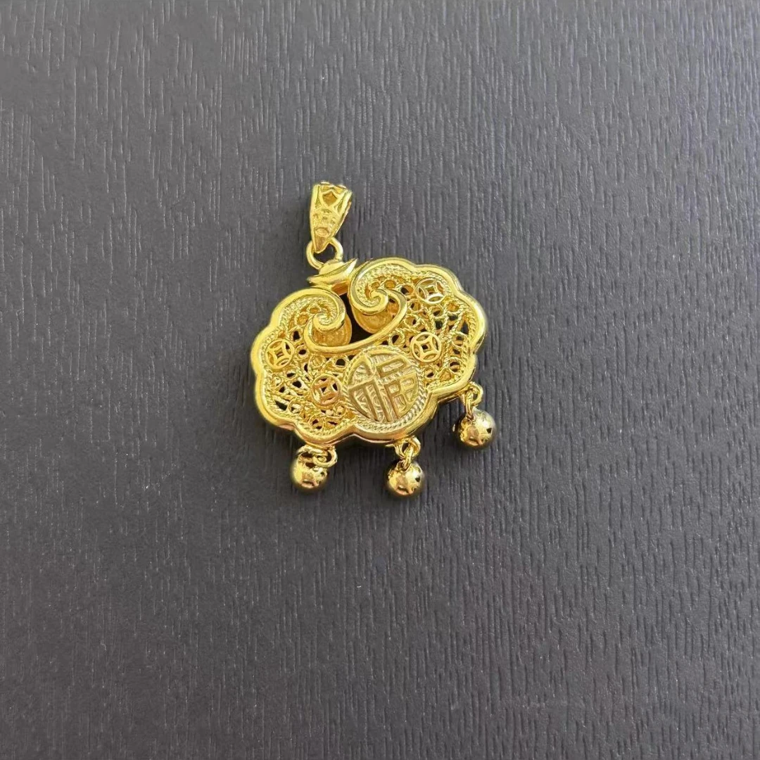 吊坠足银 【树子专享】足银福字铃铛锁包 YDZ696