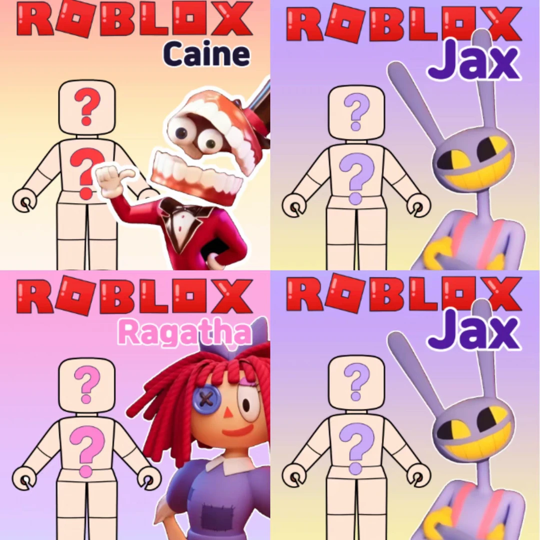 Roblox*神奇数字马戏团换装盲袋非成品儿童启智专注力手工玩具