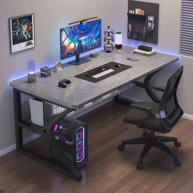 龙谋电竞桌电脑桌可放显示器办公卓子网红直播少年家用工作台