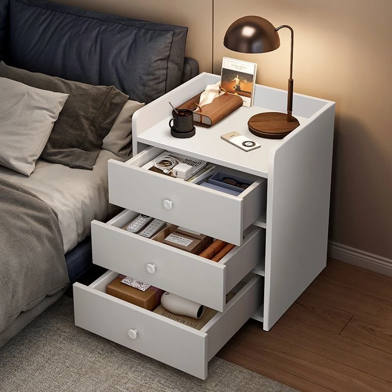 龙谋床头柜简约现代小型出租房用储物柜家用迷你床边柜【15cm】无抽