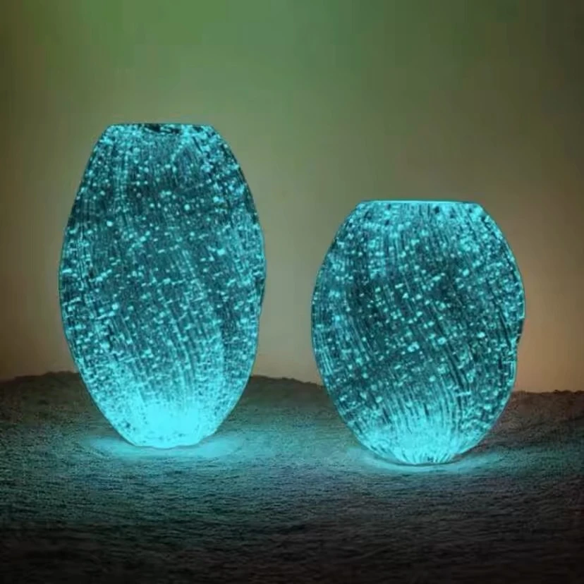 【法兰晶夜光麦芽糖】轻奢简约花瓶玻璃透明高级感家居客厅鲜花水培