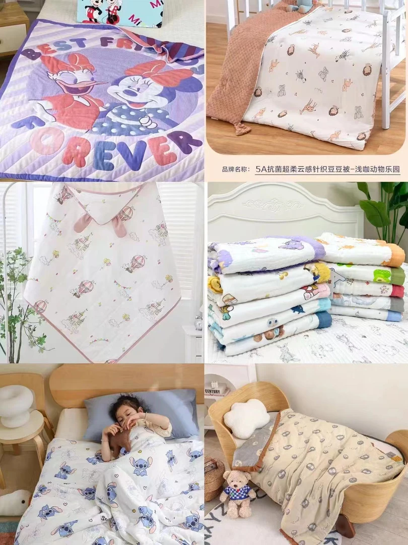 B:【备注编码】婴童A类纯棉精梳新年福利：童巾浴巾盖毯夏被包单包被