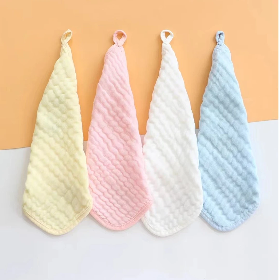 【小童小泰方巾】新生儿母婴A类6层长绒棉泡泡纱28*28超柔吸水亲肤