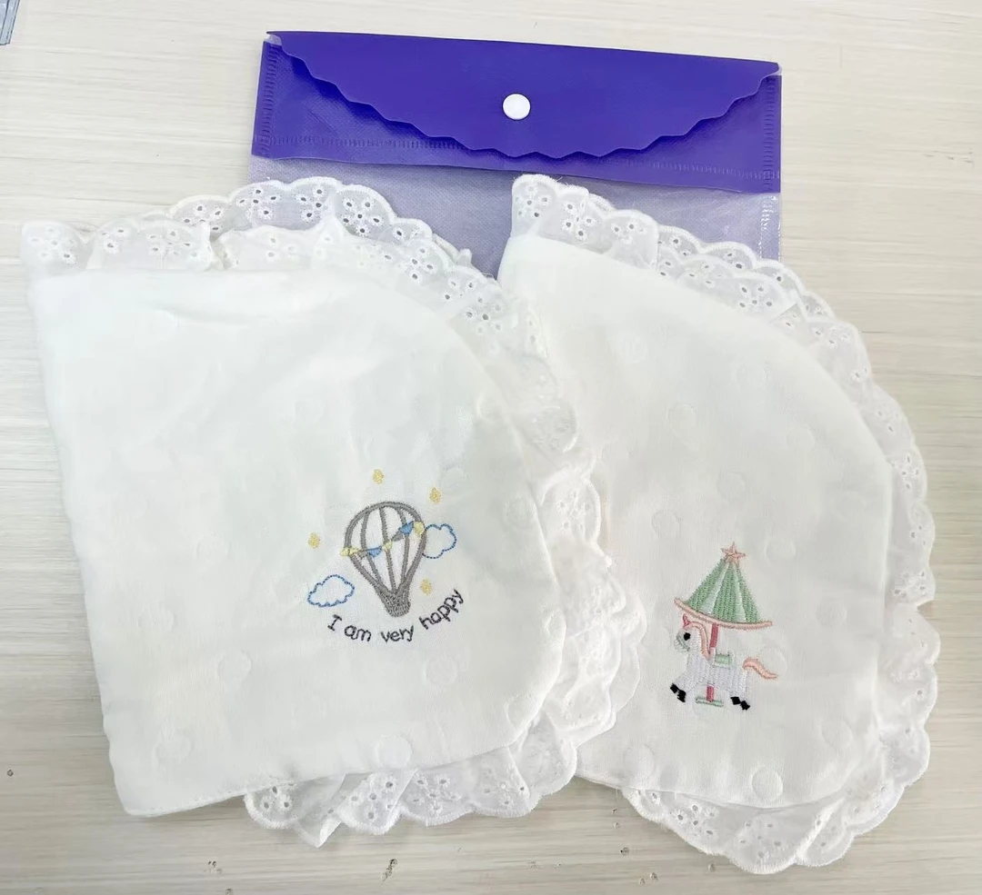 【十二层纱布花边云枕】25*40cm纯棉母婴A类吸汗透气多功能神器速干