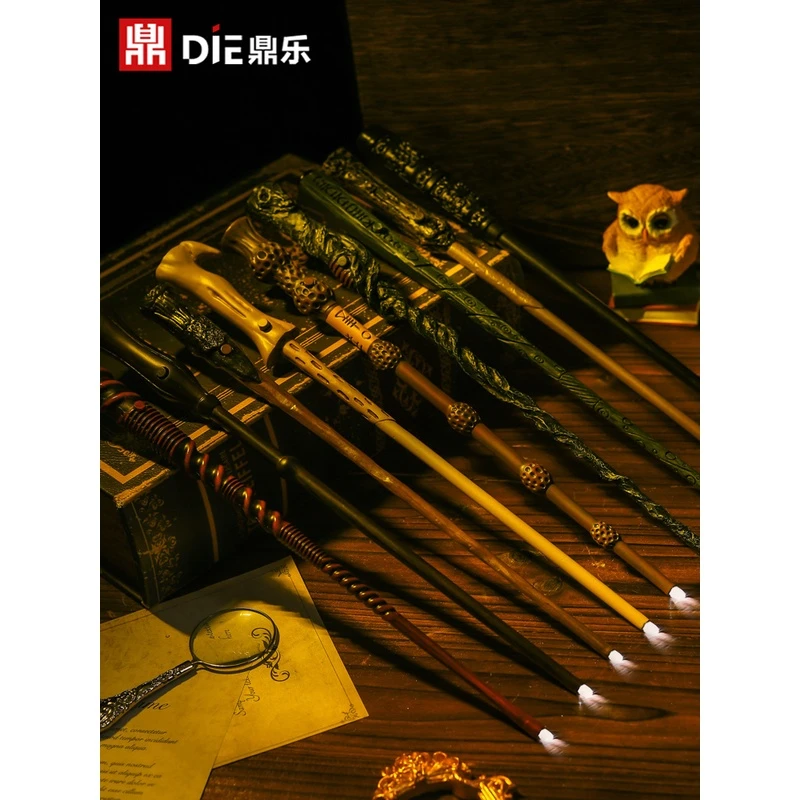 哈利波特魔法杖正版周边可施咒互动版赫敏邓布利多发光棒生日礼物