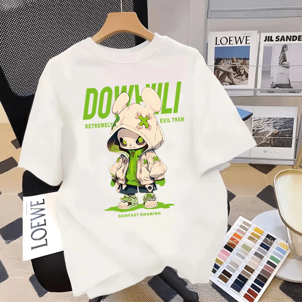 2026新款潮流时尚重磅棉短袖休闲上衣T恤时尚百搭D-008