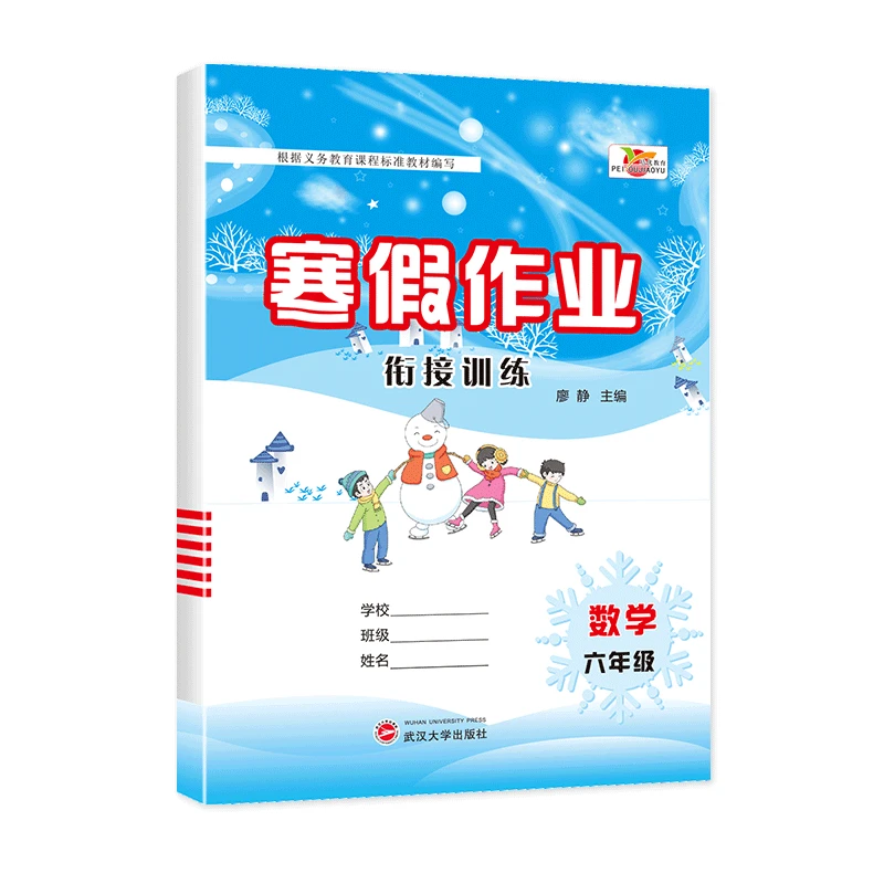 寒假作业衔接训练数学人教六年级 书籍 正版图书推荐 武汉大学出