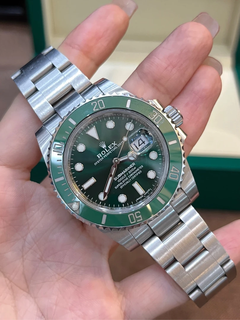 95新 劳力士 潜航者绿水鬼116610LV/14年全套/双吊牌/二代乱码