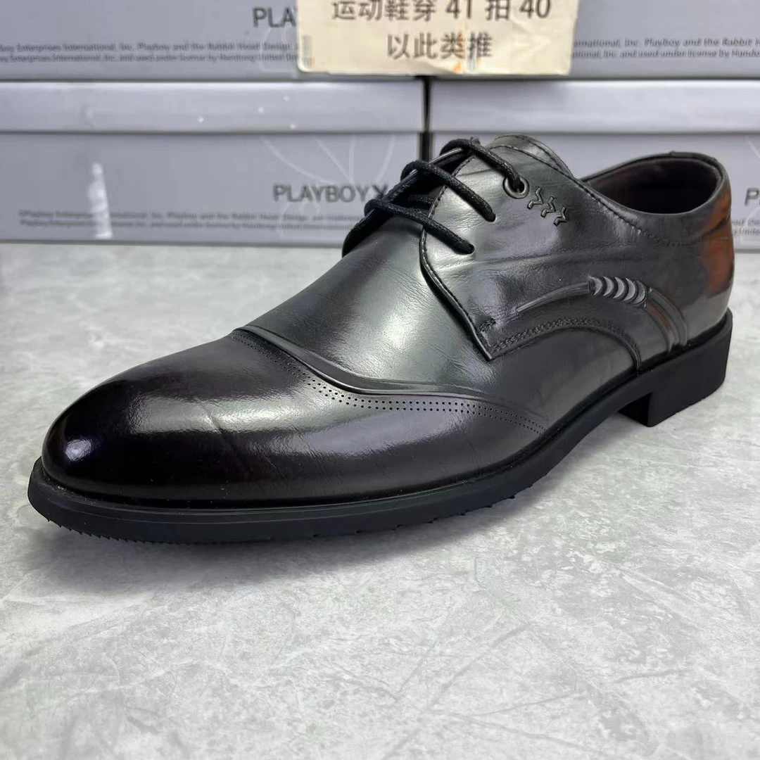 断码清仓真皮男鞋9105