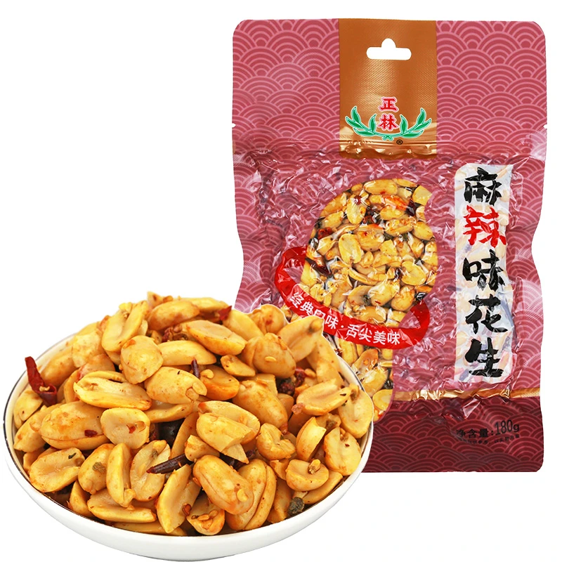 正林麻辣味180g袋装花生米香酥脆零食下酒菜炒货年货零食