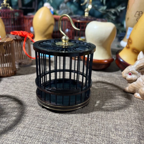 超级小蝈蝈笼紫光檀大小超棒