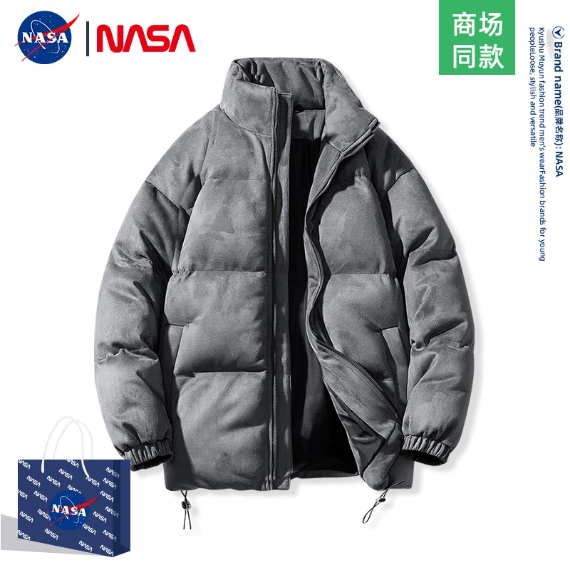 NASA联名冬季港风休闲棉袄男士秋冬情侣宽松棉衣男冬装棉服外套潮