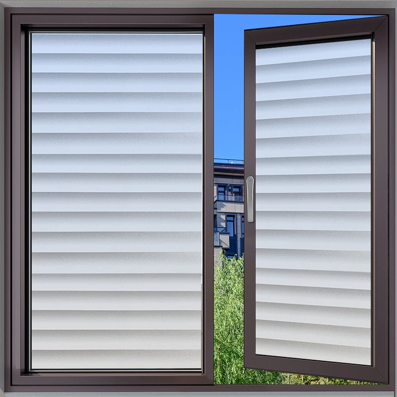 REVGUEN/雷光磨砂玻璃贴纸卫生间防窥防隐私透光不透明自粘窗户膜