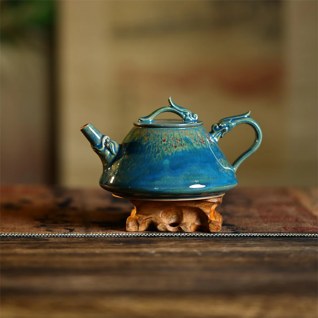 奇人匠心【龙吟壶】220ml于大鹏手工钧瓷家用陶瓷功夫茶壶精美单壶