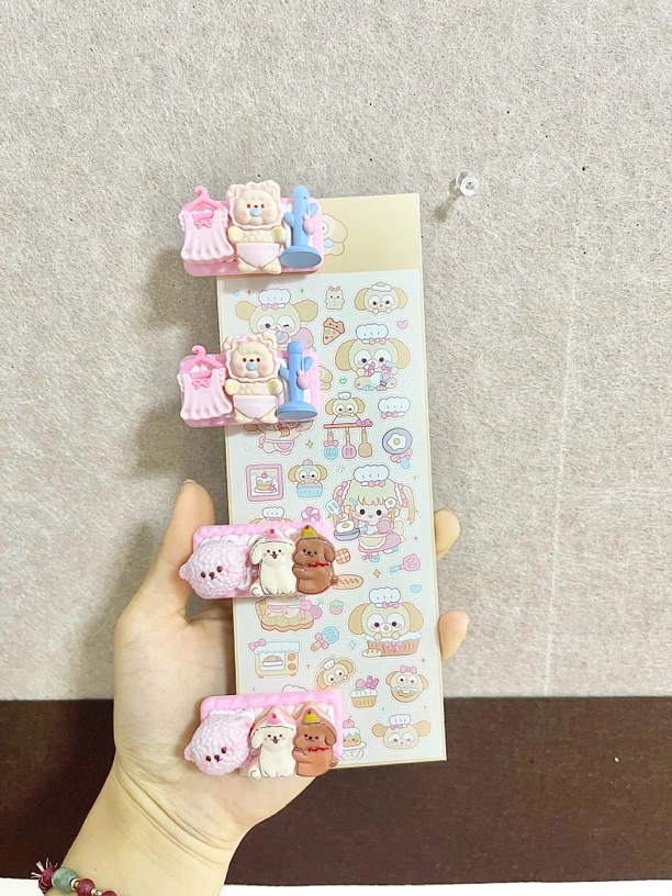 手工发夹连麦自选发卡可爱刘海侧边夹儿童学生ins日系少女心甜美