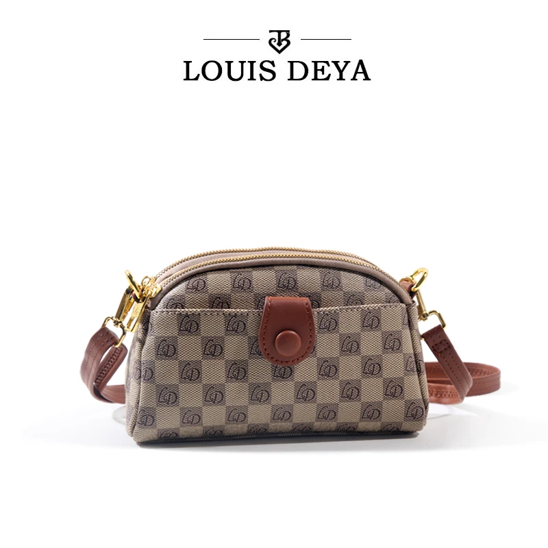 2024秋季新款多隔层时尚百搭女士手机包百搭轻奢单肩斜跨包小包包