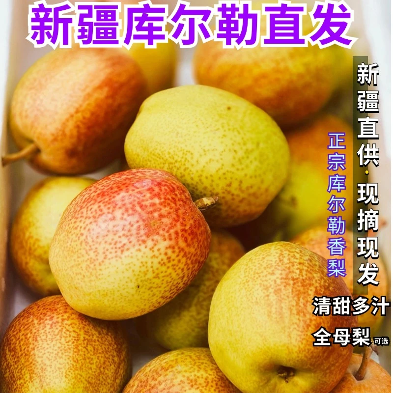 正宗库尔勒香梨新疆特产新鲜整箱薄皮全母梨当季水果