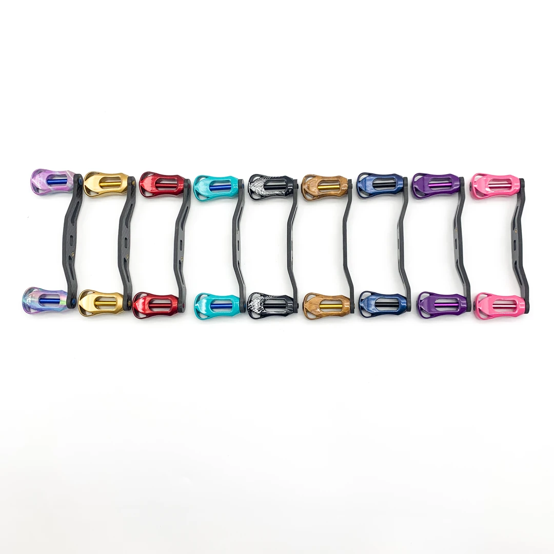 碳素摇臂彩色握丸金属微调水滴轮改装配件