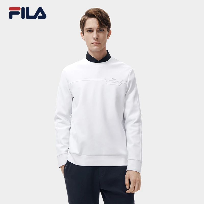 【黄景瑜同款】FILA斐乐卫衣男子时尚商务休闲套头上衣F11M317204F