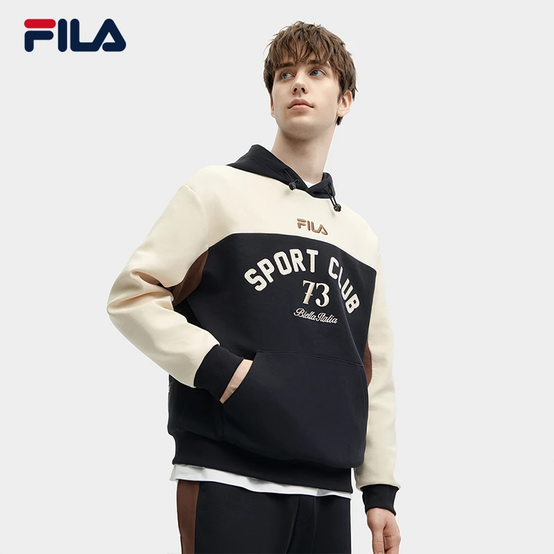 Fila/斐乐【复古运动】2024百搭时尚撞色拼接休闲上衣F11M419201F