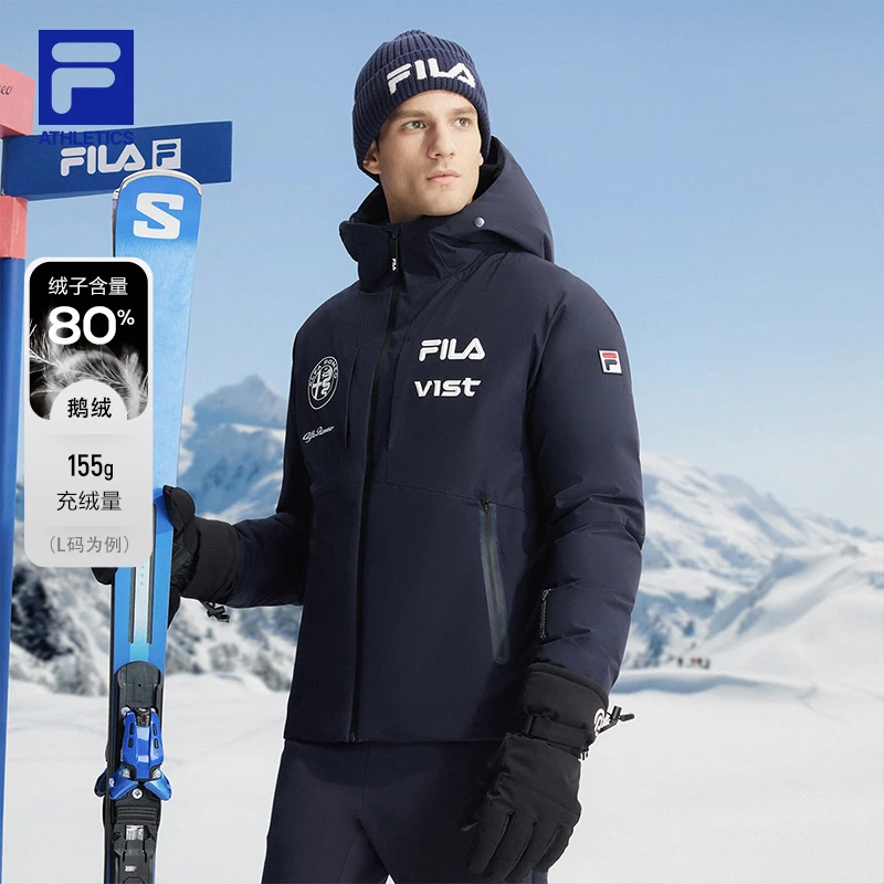 FILA斐乐【高端五方联名】男冬防风防寒运动羽绒服风雪服A11M346904