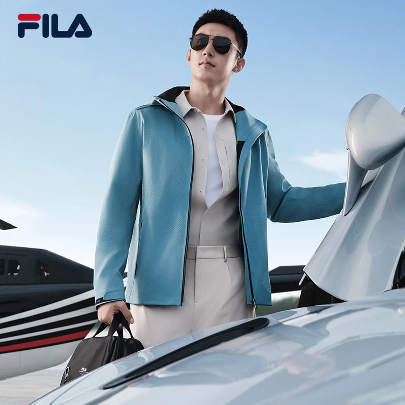 【复古运动 】FILA斐乐外套男子2024新款时尚休闲上衣F11M412703F