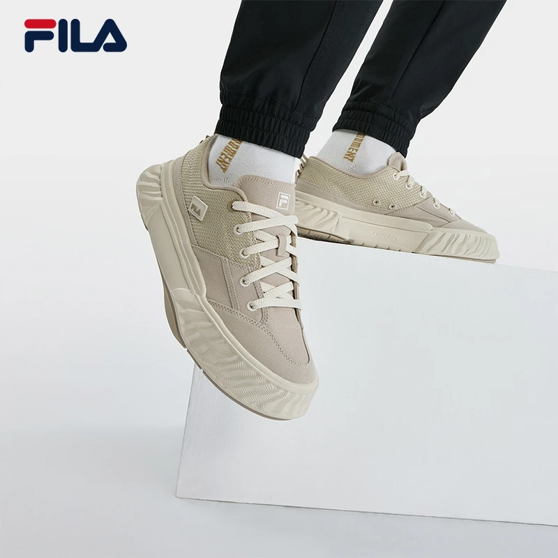 FILA斐乐复古帆布鞋男鞋FOSSO时尚百搭舒适休闲运动鞋F12M332301F