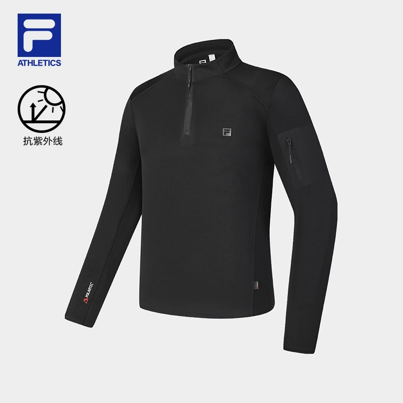 FILA/斐乐男士长袖T恤【抗紫外线50+】健身运动上衣A11M437212F