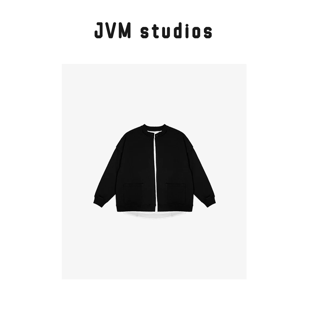 2024新款JVM定制18639时尚百搭【自由飞翔】假两件道袍卫衣外套8/27