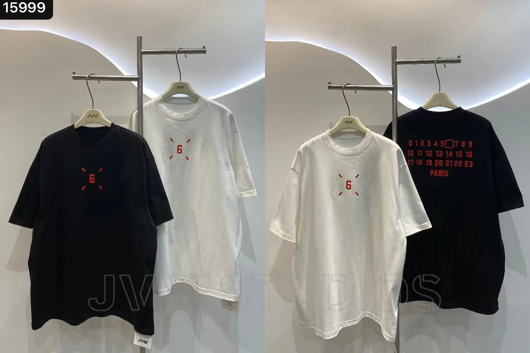 2024新款JVM定制15999时尚百搭数字半袖T恤6/14