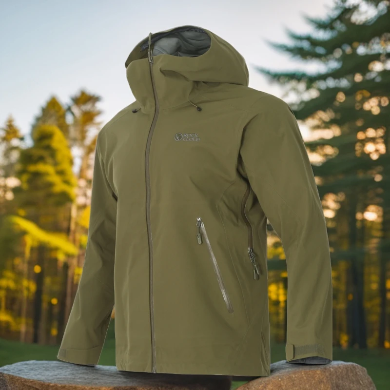 RockCloud/岩云男士户外运动防风防水透气冲锋衣休闲 保暖冲锋衣