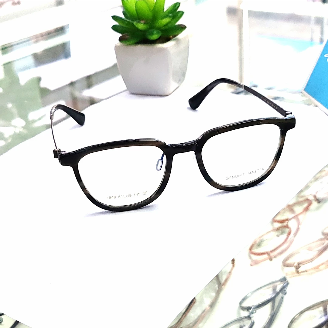 时尚网红百搭复古潮流韩版超轻黑色黑框透明方框手工眼镜架简约