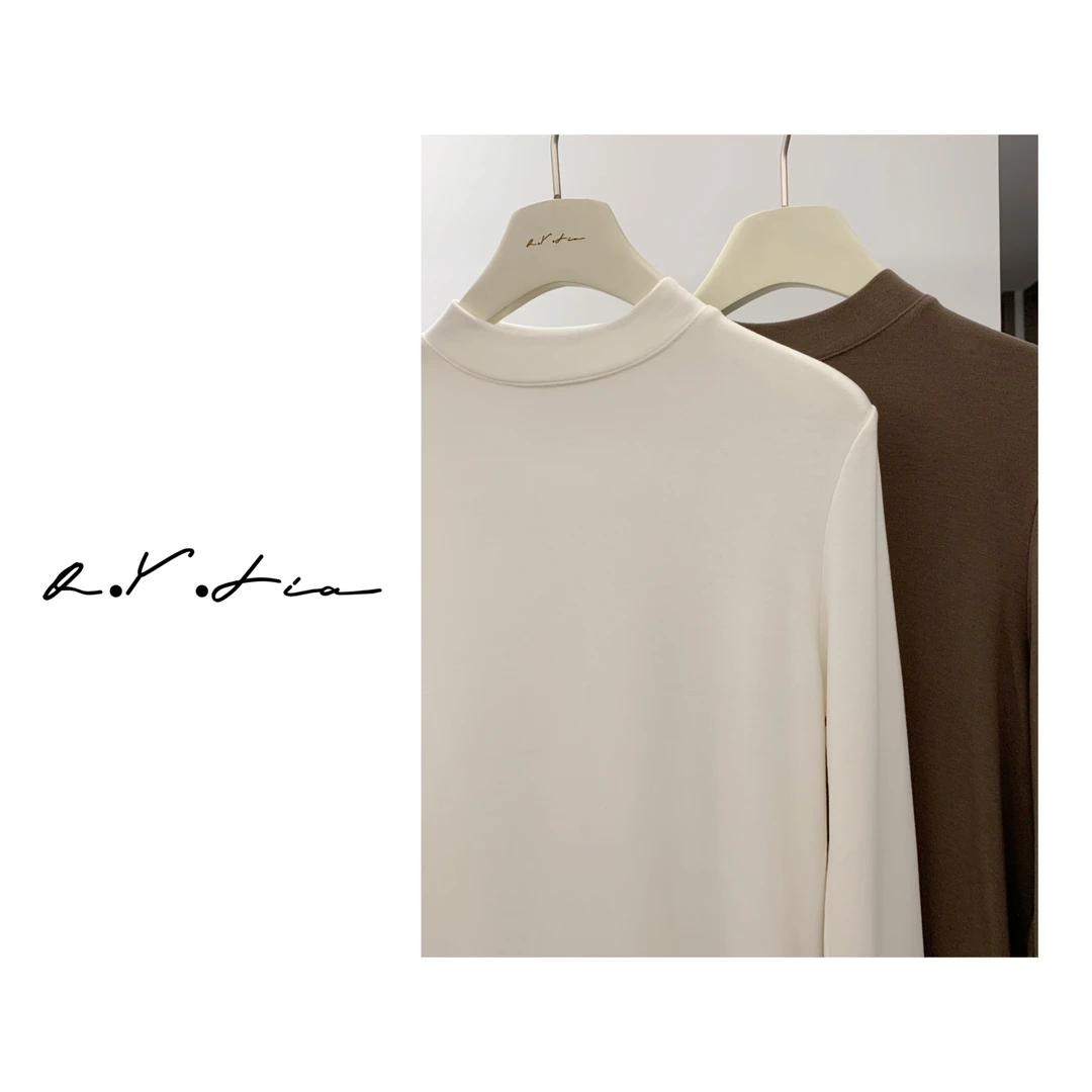 B·saly·▲云朵打底衫｜糯叽叽 半高领细腻舒适百搭内搭t