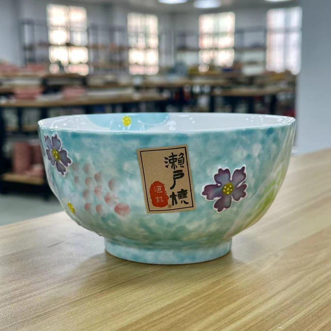 玫瑰之恋-6英寸手捏面碗一个装